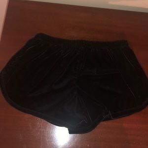 brandy melville velvet shorts